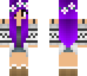 purple summer girl