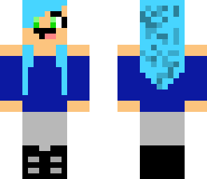 blue hair