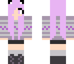 purple pastel girl