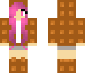 chocolate strawberry waffle girl