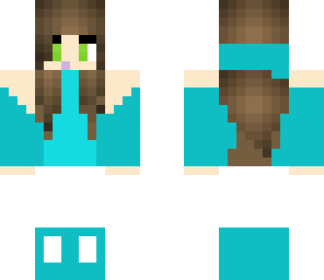blue gamer girl