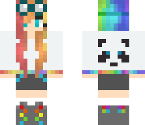 rainbow panda cuteness