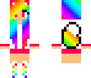 rainbow fox girl