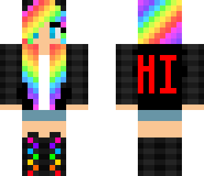 cute rainbow girl