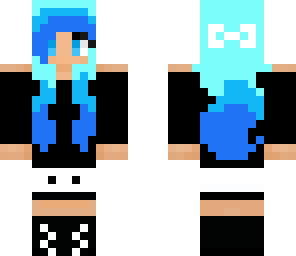 blue hair girl 