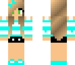cute white and aqua summer girl