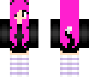 purple kitty girl