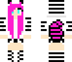 purple raccoon girl