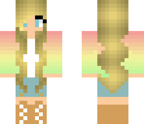 long blonde hair girl xd