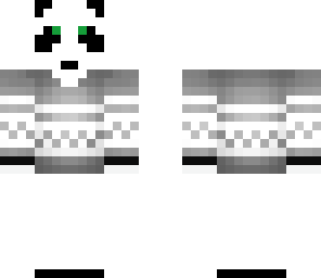 panda in a sweater