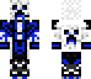 blue creeper in a suit with headphones