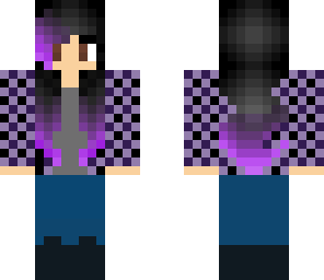 purple tipped girl