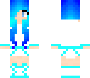 blue hair girl