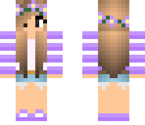 purple pastel girl