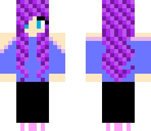 purple pattern girl
