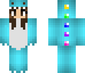 blue dino girl