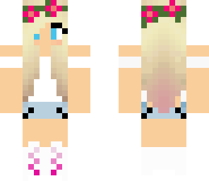 blond flower girl