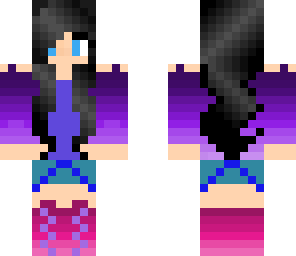 cute shaded purple girl