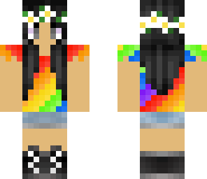 cute kinda looking girl idek yeah rainbow blahblah