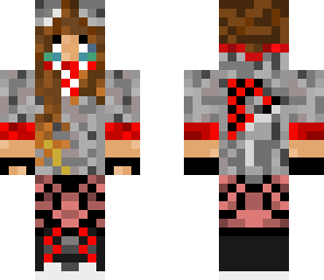 me as a wolf girl ninja dressed in red