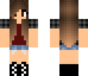 summer flannel gamer girl