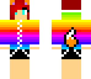 rainbow fox girl