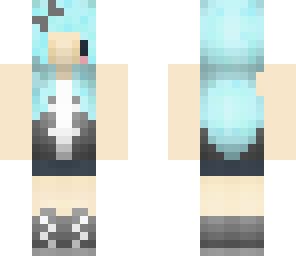 blue haired girl