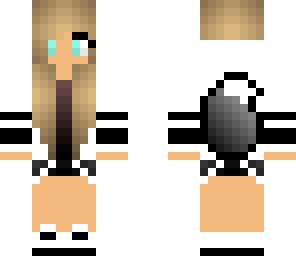 black white fox girl
