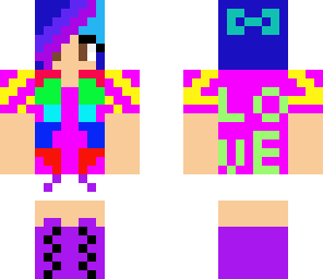 neon light girl