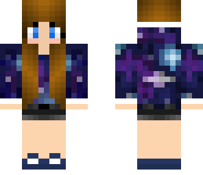 galaxy girl with headphones