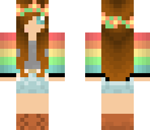 girl with  rainbow sweater and combat boots