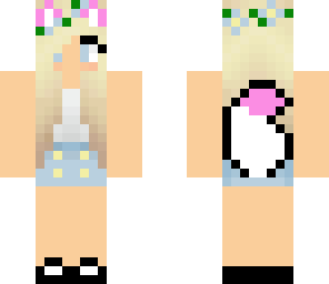 flower hippie wolf girl
