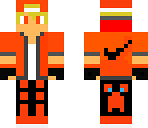 cool boy in orange