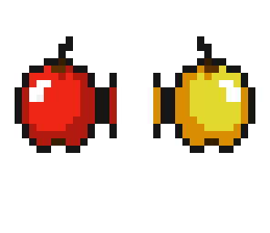 apples gold red