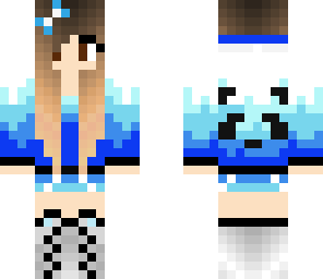 blue static npanda girl
