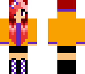 orange hoodie girl