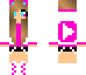 pink and blue youtube girl