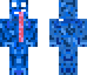 cute blue derpy monster