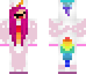 tinted pink rainbow unicorn