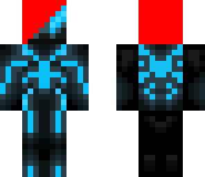 neon spiderman with red hair