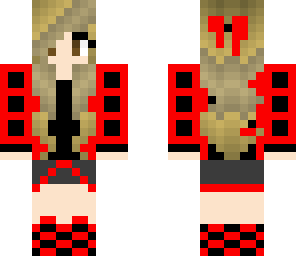 red and black girl