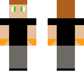 black tee -orange gloves- fixed