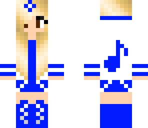 hot blue chic model