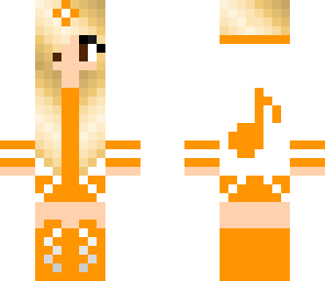 hot orange chic model
