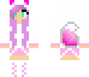 pink wolf girl