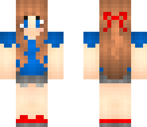 blue and red girl