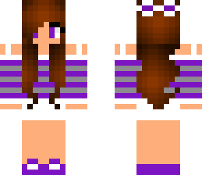purple and grey girl