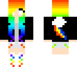 rainbow dash with white eyes