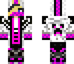 assasin girl pink stipes