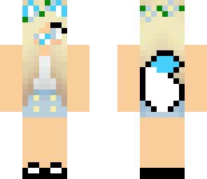 blue flower hippie wolf baby girl